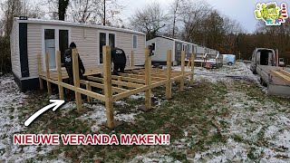 VERHUURCHALET Afmaken amp Veranda Plaatsen  Deel 3 [upl. by Ja737]