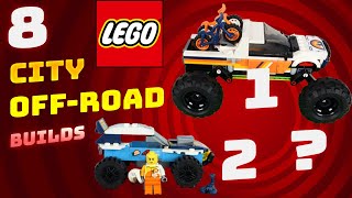 Building 8 Awesome LEGO CITY OffRoad Vehicle Sets [upl. by Einnob456]