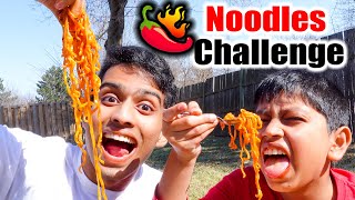 WORLDS SPICIEST NOODLES CHALLENGE 🥵🌶  VelBros Tamil [upl. by Laerol169]