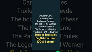 English Literature Chaucers works [upl. by Larner314]