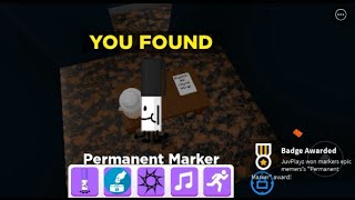 How To Get The Permanent Marker In Roblox Find The Markers [upl. by Rossuck]