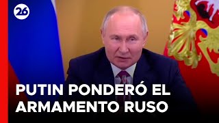 GUERRA RUSIA  UCRANIA  Putin asegura que las armas rusas son mejores que las occidentales [upl. by Grail]