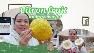 The Citron fruit And its benefits [upl. by Kcir]