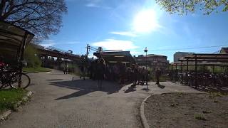 Sweden Stockholm Stuvsta train station escalator ride [upl. by Shelden460]