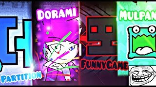 FOUR SEXY PLAYERS quotEPIC BOSSFIGHT 8quot IN GEOMETRY DASH  DORAMI [upl. by Ching927]