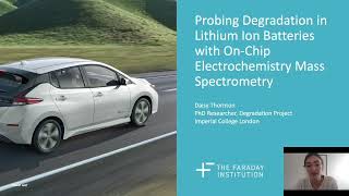 Probing Liion battery degradation with ECMS [upl. by Imuy]