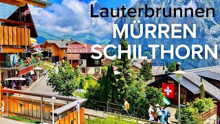 🇨🇭Switzerland Murren  Beautiful Road Cable Car 🚠 Swiss Village Travel Guide [upl. by Ennoved]