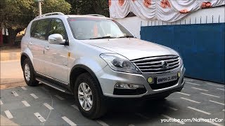 Ssangyong Rexton W RX7 by Mahindra 2017  Reallife review [upl. by Rosenblatt]