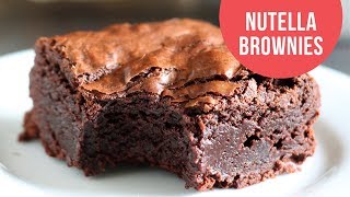 LEGENDARY Nutella Brownies [upl. by Currey]