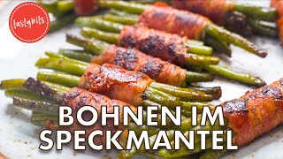 Grüne Bohnen im Speckmantel  Das schnelle amp einfache Rezept [upl. by Ulphiah]