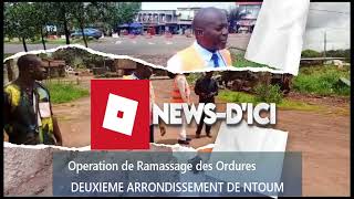 LANCEMENT OPERATION RAMASSAGE DES ORDURES NTOUM [upl. by Onailil181]