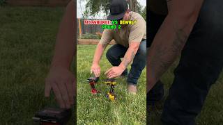 Milwaukee vs Dewalt Round 1  Drill wrestling rigid ryobi drillwrestle battle besttool tough [upl. by Berna747]