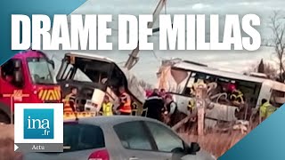 2017  Un bus scolaire percuté par un train à Millas  Archive INA [upl. by Varden9]