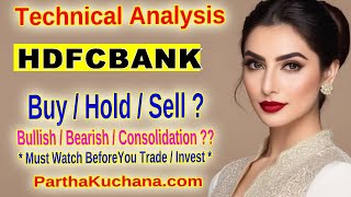 HDFC Bank Technical Analysis Bearish Patterns and Key Levels to Watch [upl. by Arebma]