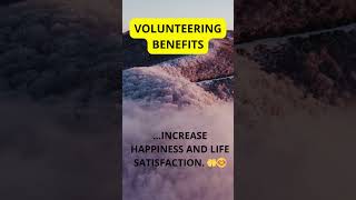 VOLUNTEERING BENEFITS [upl. by Arima]