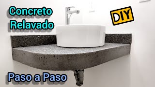 Cómo Hacer una Base de Concreto para Lavabo de Sobreponer Paso a Paso [upl. by Adele]