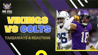 Vikings Vs Colts Reaction skol nfl vikings [upl. by Lauritz624]