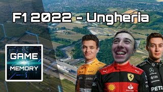 GAME MEMORY  F1 2022  Ungheria Parte 1 youtube italia game f12022 ungheria italy formula1 [upl. by Hobbie]