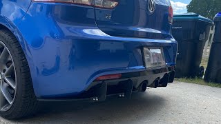 Installing Maxton Design VW Golf R MK6 rear side splitters  rear defuser [upl. by Leandre]