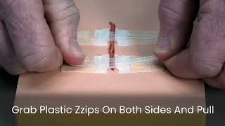 How to use Longmed ZIP STITCH Wound Closure Device [upl. by Annahsed370]