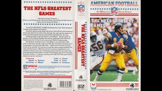 NFLs Greatest Games NFL VHS 1987 [upl. by Mir968]