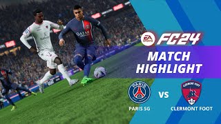 Highlights  Paris SaintGermain vs Clermont Foot  EA SPORTS FC 24 [upl. by Maryanna]