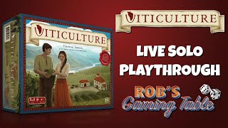 Viticulture Essential Edition Solo Playthrough [upl. by Oinegue]