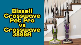 Which to Buy Bissell Crosswave Pet Pro vs Crosswave 3888A Floor Mop Cleaners Compared [upl. by Reivad]