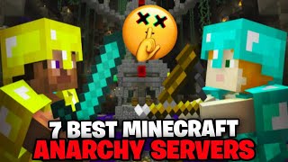 7 BEST MINECRAFT ANARCHY SERVERS IN 2023 1080P HD [upl. by Esiuole]