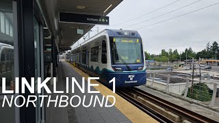 2023 Complete Sound Transit Link Line 1 Ride  Angle Lake to Northgate [upl. by Ravel]