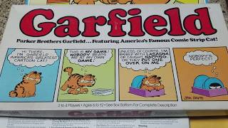 Vintage 1980s Garfield board game Parker Brothers Lasagna [upl. by Nnaaras729]