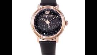 Zegarek Swarovski • Crystalline Hours Watch Black 5295377 [upl. by Lattie]