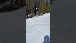 Boring 🥱 ski skiing snowboard snowboardingskitok fixsensnow [upl. by Alley]