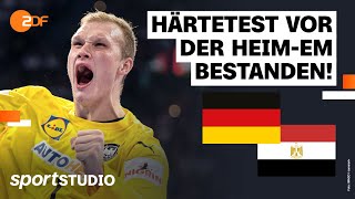 Deutschland – Ägypten Highlights  HandballTestspiel  sportstudio [upl. by Chancellor]