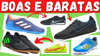 CHUTEIRAS BOAS E BARATAS PARA COMPRAR‼👀🏃‍♂️ CAMPO SOCIETY FUTSAL ADIDAS NIKE UMBRO NETSHOES CENTAURO [upl. by Irrac]