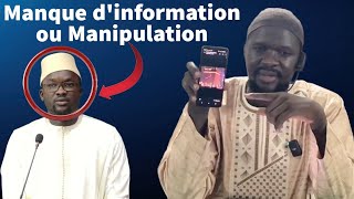 Manque Dinformation Ou Manipulation De Makhtar Sarr Oustaz Mouhammad Al Amine Niang HA [upl. by Euqirne378]