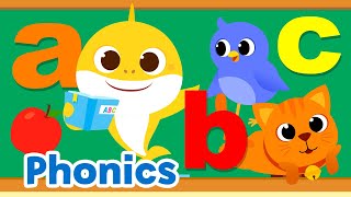 Fun ABC Phonics for Kids  Alphabet Songs  Learn to Read  15Minute Learning with Baby shark [upl. by Teddie]