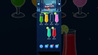 Water sort level 24 YouTube short lovely super game 🌹 [upl. by Brownson]