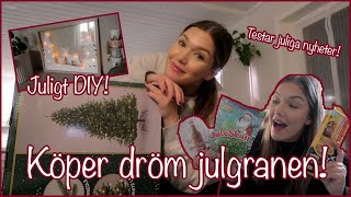 KÖPER MIN DRÖM JULGRAN OCH TESTAR JULIGA NYHETER 🎄JULIGT DIY VLOGG 147  AMANDA MARIN [upl. by Kendal535]