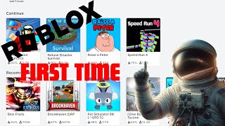 I PLAYED ROBLOX for the FIRST TIME [upl. by Nairrod]