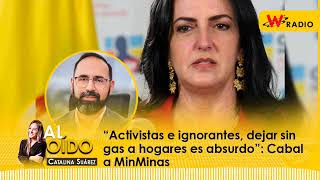 Al Oído  “Activistas e ignorantes dejar sin gas a hogares es absurdo” Cabal a MinMinas [upl. by Gardell]