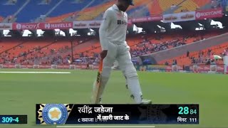 Ravindra jadeja dismissal today India fall of wickets India vs Australia 4th Test Day 4 [upl. by Olegnad]