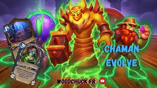 Hearthstone  Chaman Evolve  le deck bordélique   Woodchuck [upl. by Chinua]