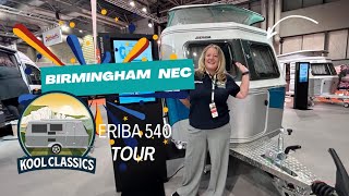 Eriba Touring 540 Caravan Harbour Blue Birmingham NEC Kool Classics [upl. by Atterg]