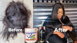 How To Revamp Your Old WigHair With Silicon Mix  TRESemme Shampoo Quick And Easy [upl. by Earissed974]