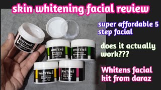 I purchased a facial kit from daraz Whitens facial kit review worth buying [upl. by Aneehsor]