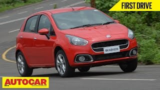 2014 Fiat Punto Evo  First Drive Video Review  Autocar India [upl. by Ryle]