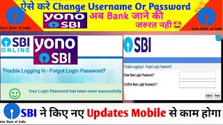 SBI Username Or Password Kaise Change Kare  yono SBI username aur password forget process 2022 [upl. by Sihon12]