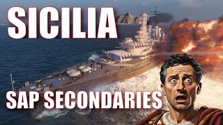 Sicilia Italian Regia Marina Battleships World Of Warships Secondary Captain Build Wows BB Guide [upl. by Isiah426]