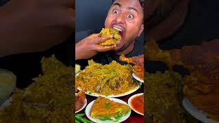 ASMREATING PIZZA WITH RICE BIRIYANI eatwithariful mukbang food asmreating eating [upl. by Erinna367]